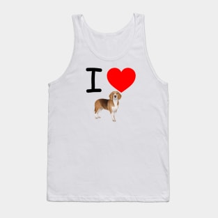 I Heart Beagles Tank Top